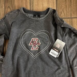 Colosseum Kids Charcoal Heart Logo Sweatshirt
